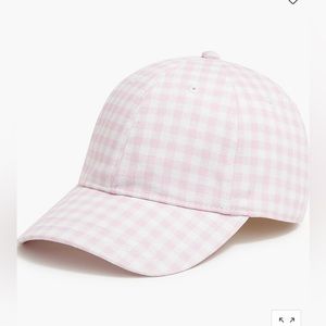 COPY - NWT J. Crew Pink and White Gingham Hat